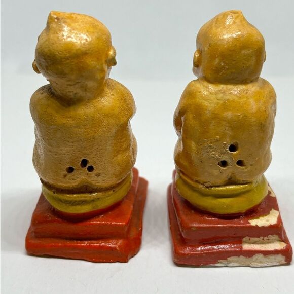Vintage "Billy Can't" "Billy Can" Sitting On The Potty Salt & Pepper Shakers - Picture 3 of 8